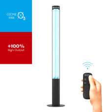 Бактерицидний опромінювач BactoSfera 360° U95 +100% RC-TIMER Black