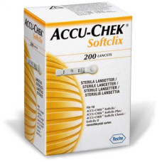 Ланцети Акку Чек Софтклікс (Accu-Chek Softclix), 200 шт, Roche Diagnostics Gmbh, Німеччина