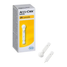 Ланцети «Акку Чек Софтклікс» (Accu-Chek Softclix), 25 шт, Roche Diagnostics Gmbh, Німеччина