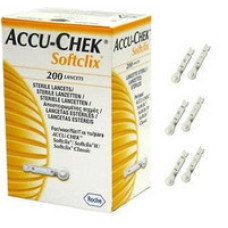 Ланцети Акку Чек Софтклікс (Accu-Chek Softclix), 200 шт, Roche Diagnostics Gmbh, Німеччина