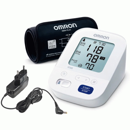 Автоматичний тонометр OMRON M3 Comfort HEM-7155-E з адаптером