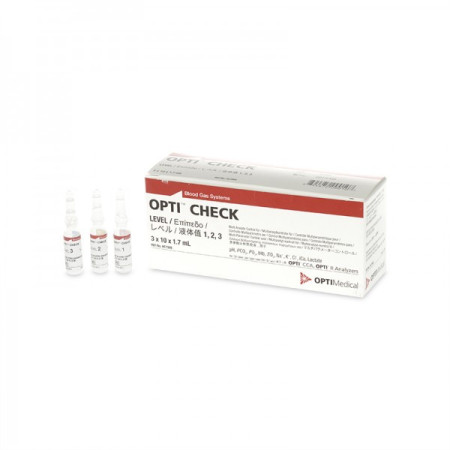 Контролі, OPTI-Check три рівні, pH/BG/ELEC, 10амп/рівень
