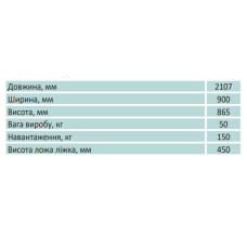 Ліжко загальнолікарняне (ЛЗтк-01)